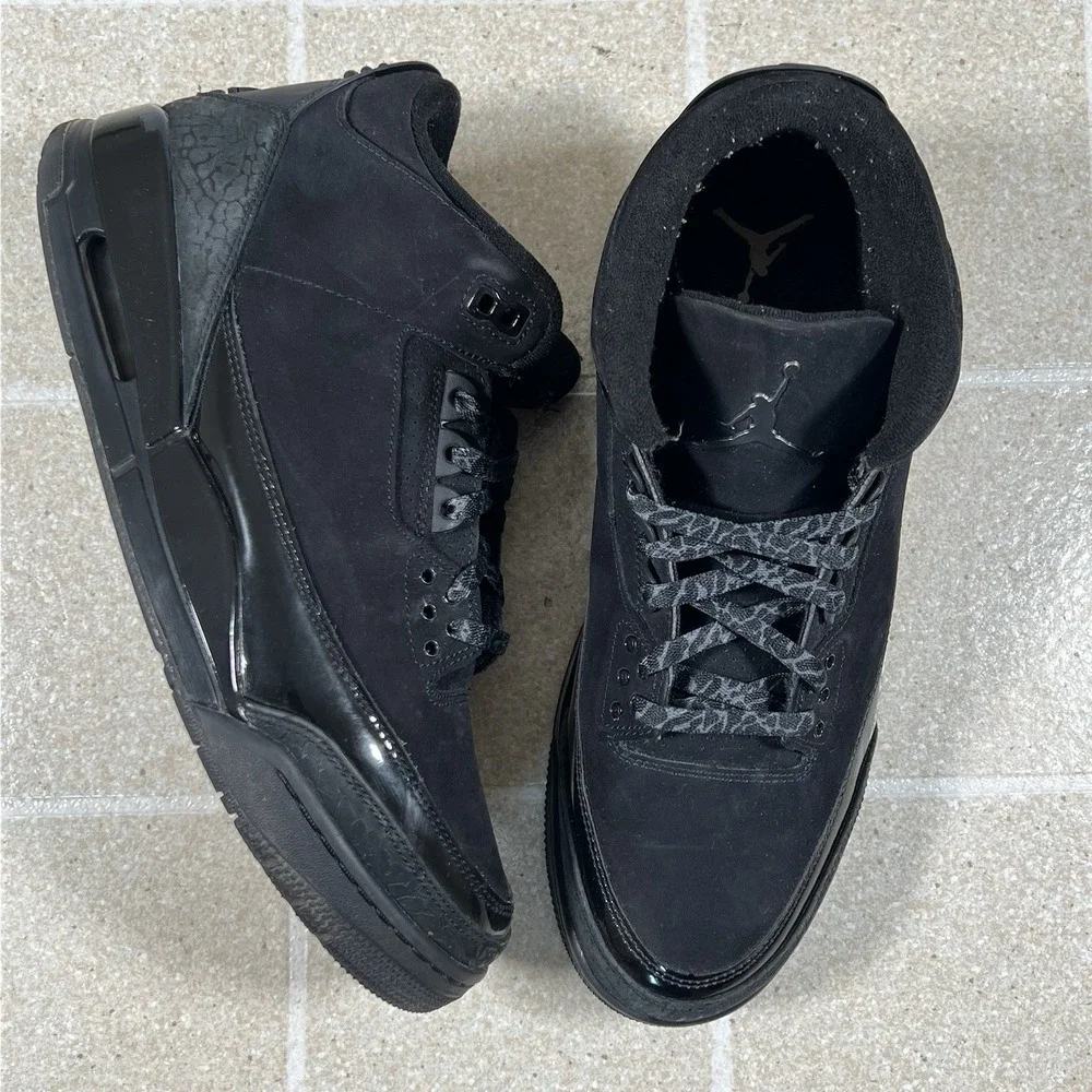 Nike Air Jordan 3 Retro Black Cat 2025 CT8532-001 Men's Size 12